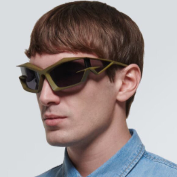 NEW GV40049I 97A GIVENCHY SUNGLASSES MATTE DARK GREEN UNISEX EYEWEAR GIVENCHY - Picture 5 of 13